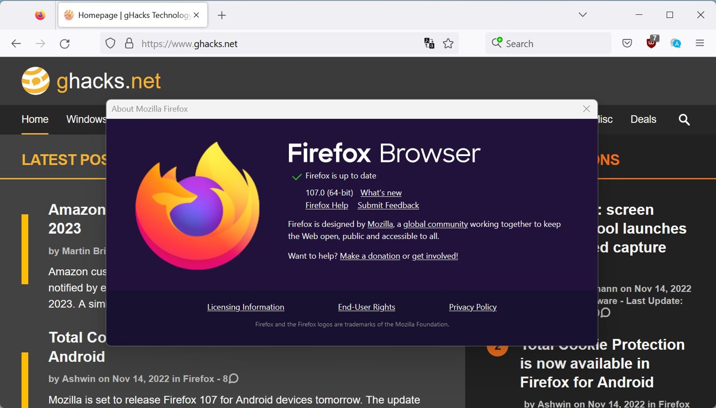 Firefox扩展插件管理界面